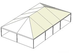 30 x 50 Contempo Style White Top Tent