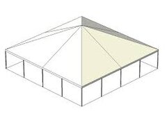 40 x 40 Keder Frame White Top Tent