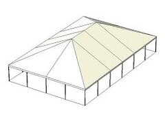 40 x 60 Keder Frame White Top Tent