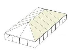 40 x 80 Keder Frame White Top Tent