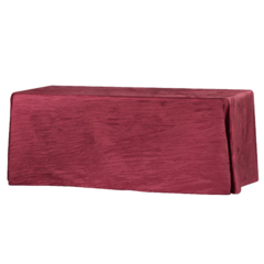 Burgundy Crushed 90" x 156" Rectangular Tablecloth