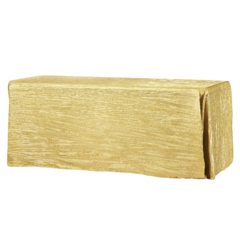 Gold Crushed 90" x 156" Rectangular Tablecloth