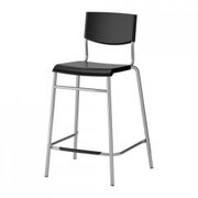 Black and Silver Barstool