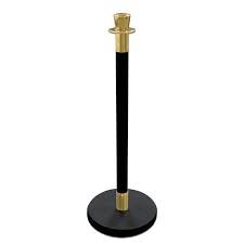 Black and Gold Stanchion Post