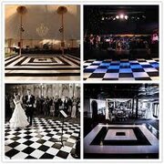 Black and White Dance Floor with Sub Flooring 1sq.