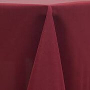 Burgundy Polyester 90in x 132in Rectangular Tablecloth