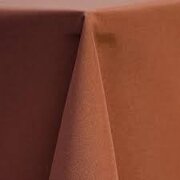 Copper Polyester 90" x 132" Rectangular Tablecloth