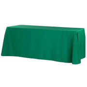 Emerald Green Polyester 90in x 132in Rectangular Tablecloth