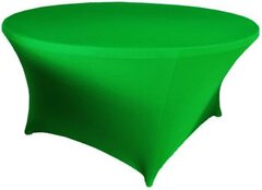 Emerald Green Spandex 60in Round Table Cover