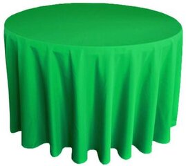 Emerald Green Polyester 108in Round Tablecloth