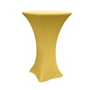 Gold Spandex 36in Round Cocktail Table Cover