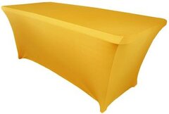 Gold Spandex 6ft Rectangular Table Cover
