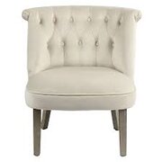 Grace Tufted Natural Tan Accent Chair