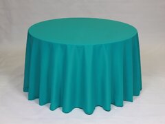 Jade Polyester 108'' Round Tablecloth