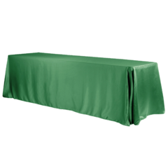 Emerald Green Lamour 90" x 156" Rectangular Tablecloth