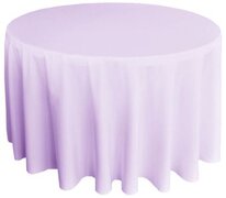 Lavender Polyester 132" Round Tablecloth