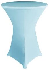 Light Blue Spandex 36in Round Cocktail Table Cover