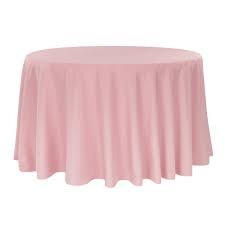 Mauve Polyester 132" Round Tablecloth