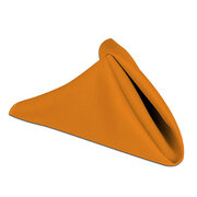 Orange Polyester 20in Square Napkin