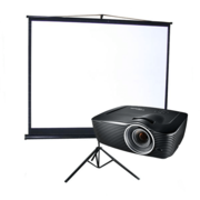 Screen and 5500 Lumen Projector