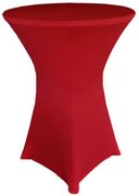 Red Spandex 30in Round Cocktail Table Cover
