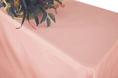 Mauve Polyester 90in x 132in Rectangular Tablecloth