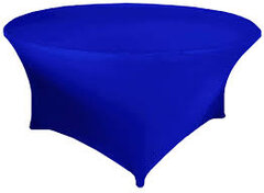 Royal Spandex 72in Round Table Cover