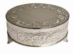 Silver 22" Cake Stand