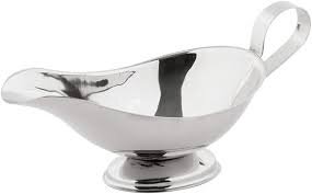 8oz Stainless Steel Saucer Boat