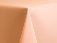 Peach Polyester 90" x 132" Rectangular Tablecloth