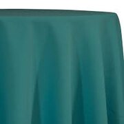 Teal Polyester 120in Round Tablecloth