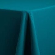 Teal Polyester 90in x 156in Rectangular Tablecloth