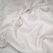 White Shimmer Galaxy 120In Round Tablecloth