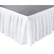 White Polyester Stage Skirt Per Foot
