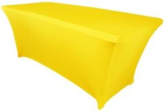 Yellow Spandex 6ft Rectangular Table Cover