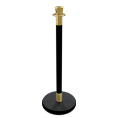 Black and Gold Stanchion Post