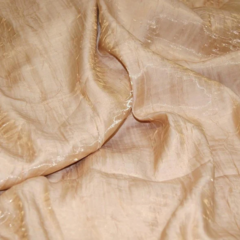 Champagne Shimmer Galaxy 132" Round Tablecloth