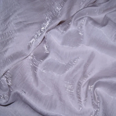 Silver Shimmer Galaxy 132" Round Tablecloth