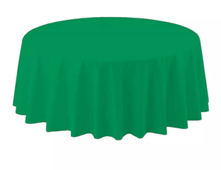 Kelly Polyester 132" Round Tablecloth