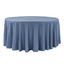 Slate Polyester 132" Round Tablecloth