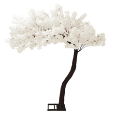 White Cherry Blossom 9.5' Artificial Tree