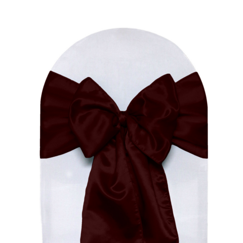 Burgundy Taffeta Sash