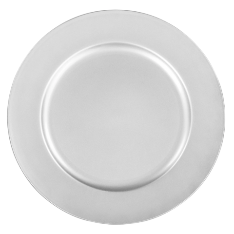 Silver Acrylic Charger Plate