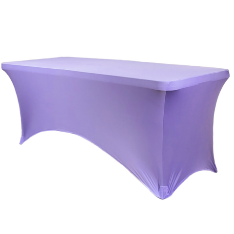 Lavender Spandex 8' Rectangular Table Cover