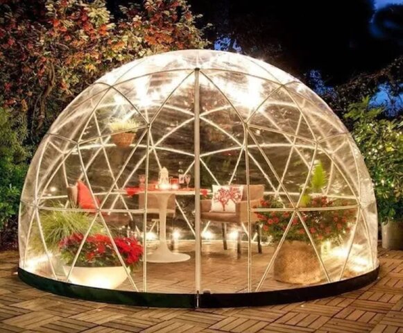 12' VIP Clear Geodesic Dome Tent