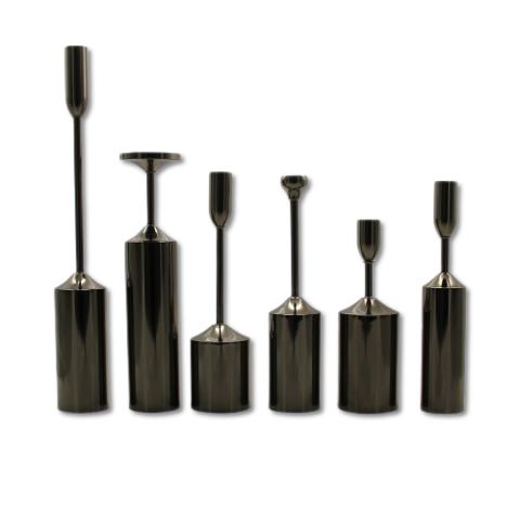 Black Euro Candlestick Set (6 pieces)