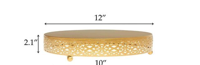 Cake Stand - Gold 12