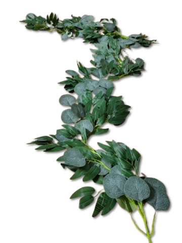 Faux Mixed Eucalyptus Garland