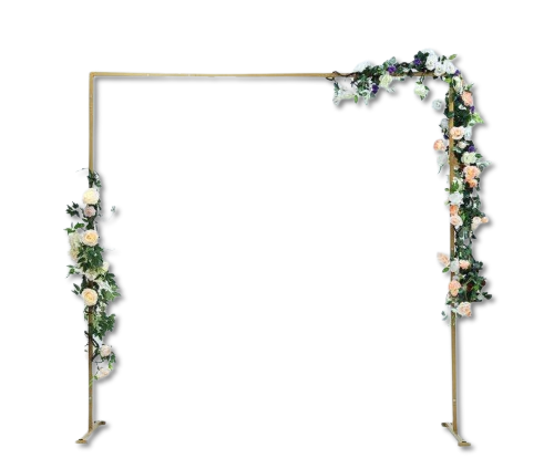 Gold Square Wedding Gateway 8' x 8'