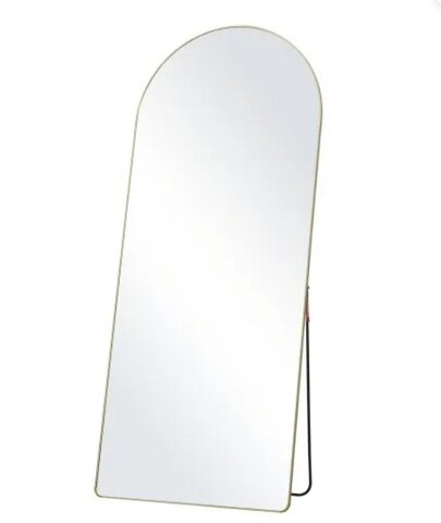 Gold Metal Arched Mirror